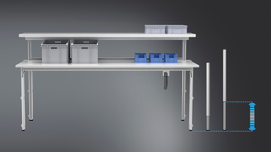 Height adjustment mechanism - Bolt-On retrofit system with hand crank